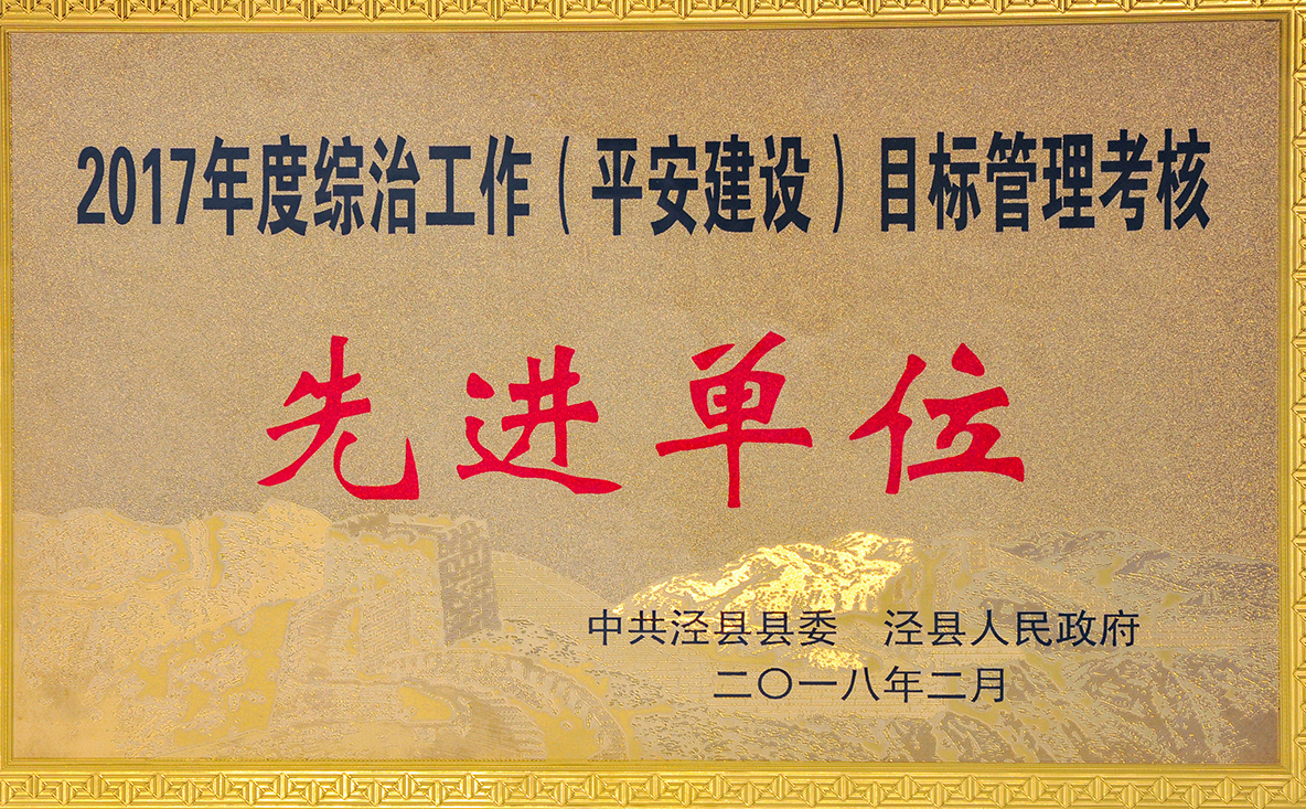 2017年綜治目標(biāo)管理考核先進(jìn)單位